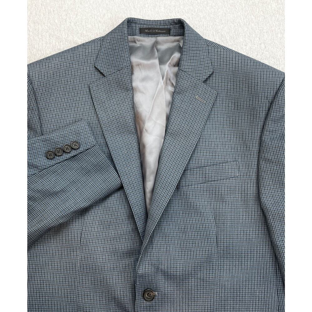 Lauren Ralph Lauren Blazer Mens 40R Houndstooth 2-Button Lined Sports Jacket
